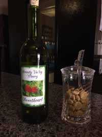 Sweetheart wine bottle